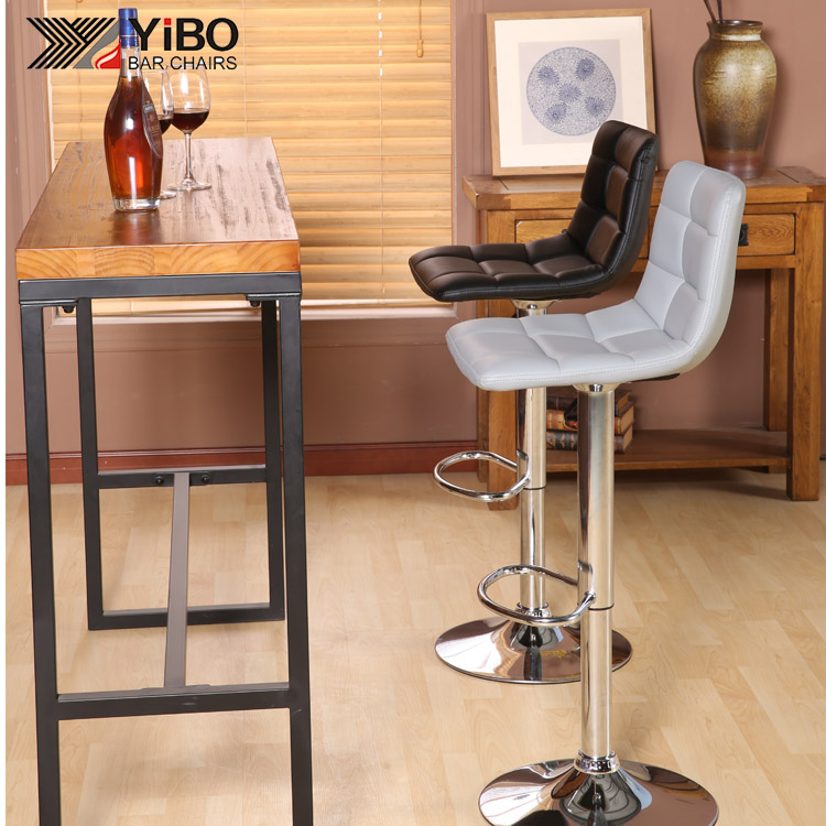 Black back vintage adjustable bar stool